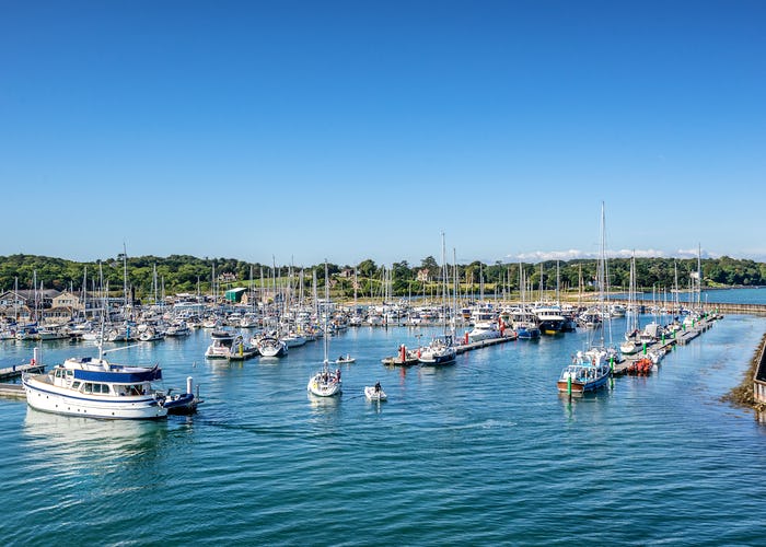 Yarmouth marina on the Isle of Wight